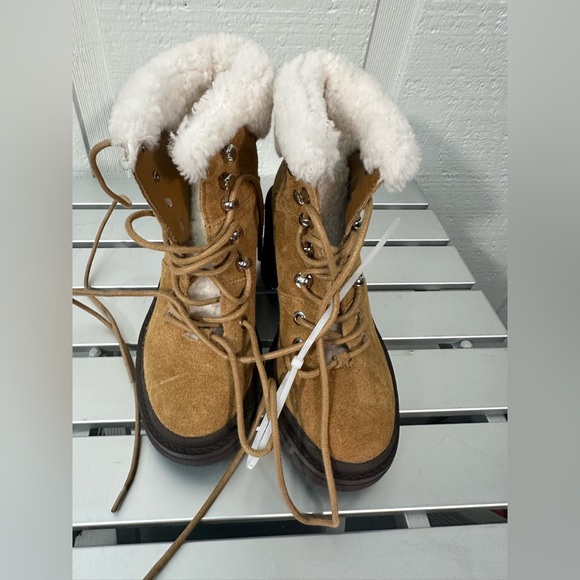 Marc Fisher Shoes - MARC FISHER LTD Mlvacinta Leather Shearling  Booties Size 5 NWOT